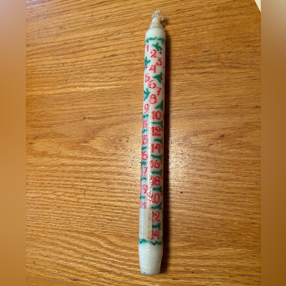 12” Vintage Advent Candle-made in W. Germany